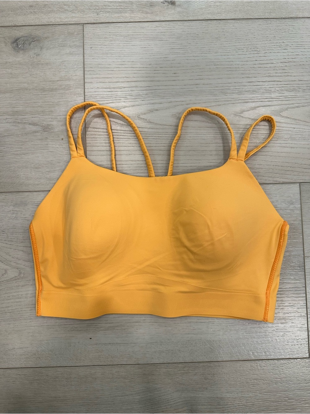 Soma Sport Longline Yoga Bra Small Yellow Strappy Sports Bra